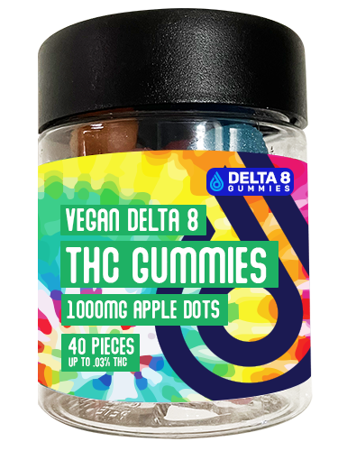 2 Pack Vegan Gummies| Delta 8 Orange Slices & Apple Dots - Image 3